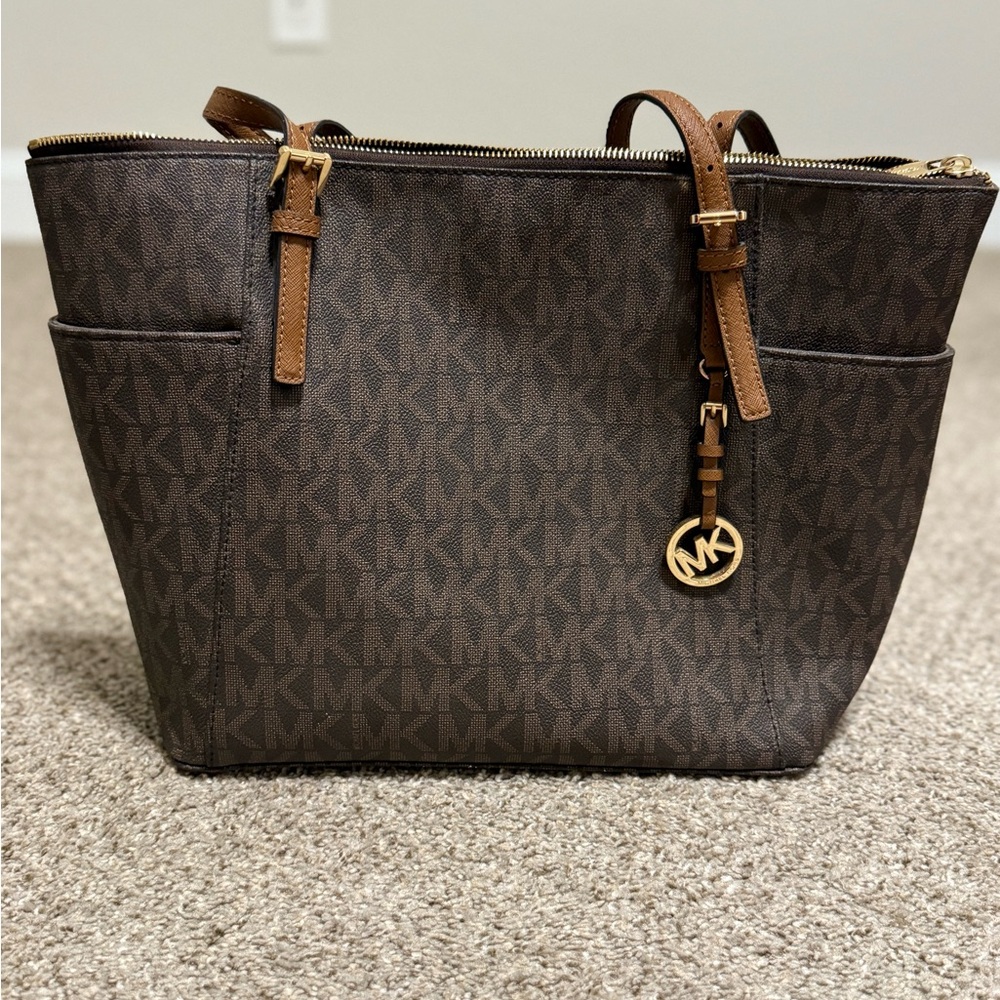 Michael Kors Brown Signature Tote Bag